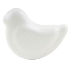 White Little Bird Pattern Cabinet Knobs